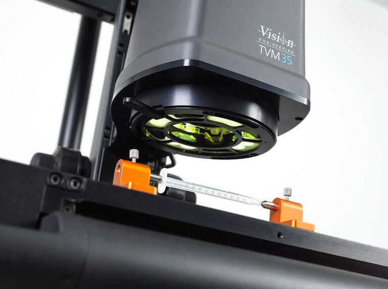 TMV35 video measuring system on medical device measurement