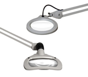 Bench Mag square vs round round vs rectangular bench magnifier