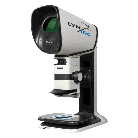 Microscopio estéreo con zoom Lynx EVO y platina flotante