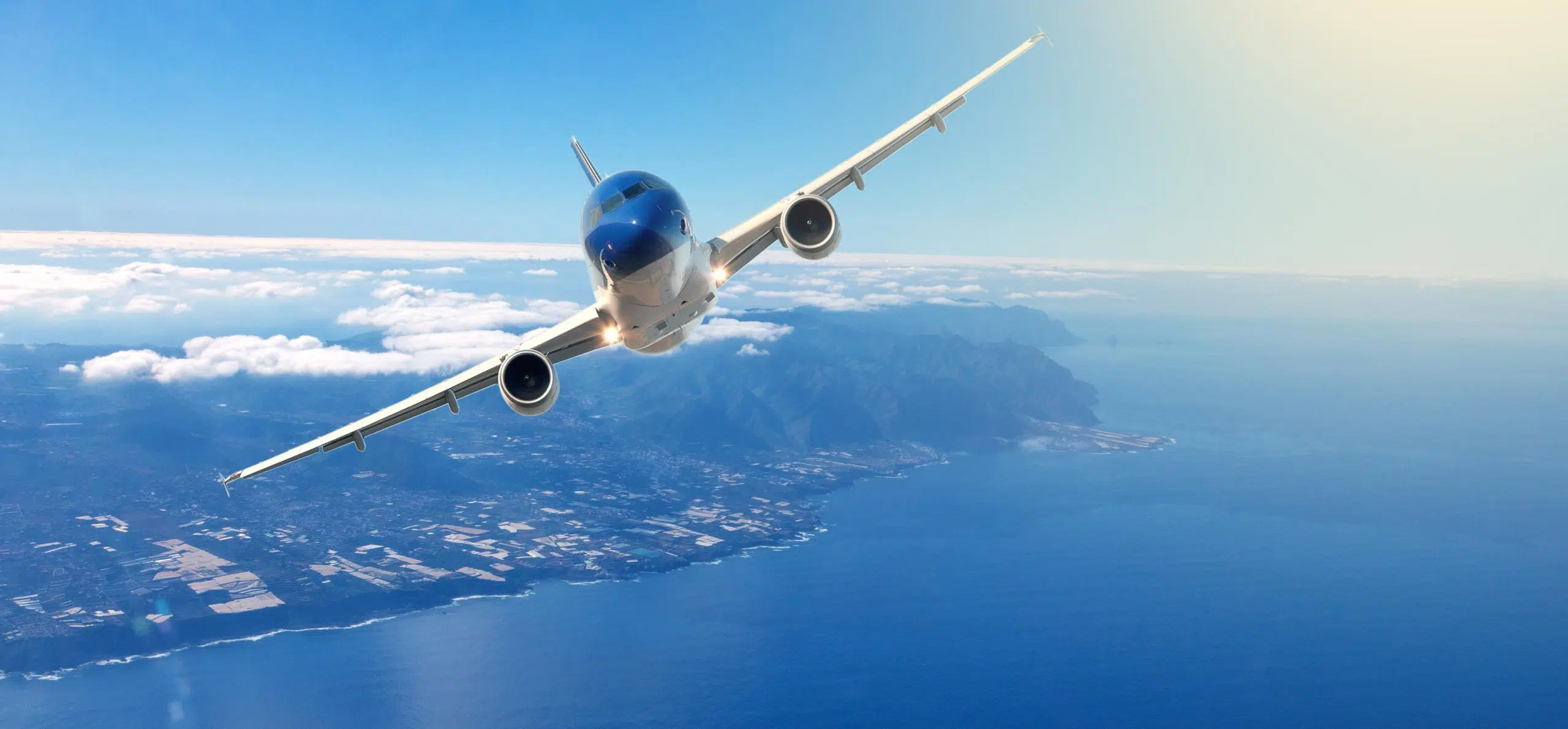 Airplane taking off Male technician operating Swift PRO Duo