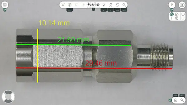 AURA-SS-Measurement-Connector-600×338 Mediciones en un componente metálico